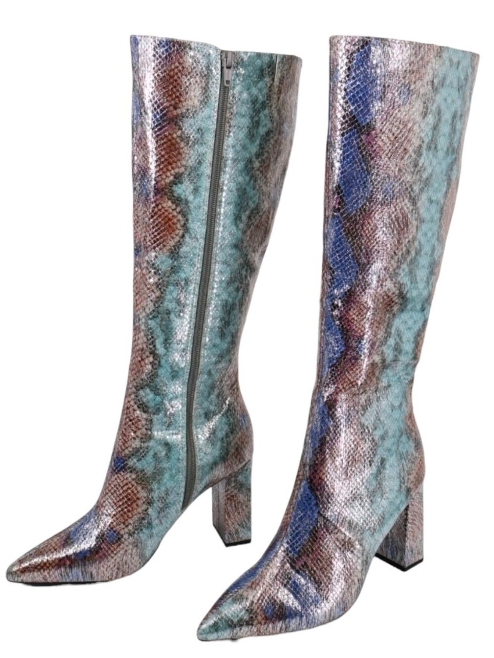 NWT Wild Pair Islah Multi Snake Knee High Boots 7.5M ๐ - Picture 11 of 12
